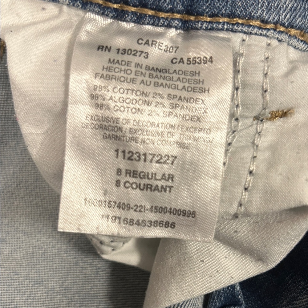 Wrangler Girls 8 Regular Light Blue Jeans - Picture 2 of 10